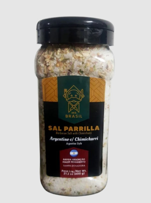 Mr. Brasil Sal Parrilla Argentino com Chimichurri 600g - Barbecue Salt - Hi Brazil Market