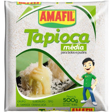 Amafil Tapioca Granulada 500g - Granulated Tapioca 17.6 oz - Hi Brazil Market