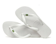 Havaianas Logo Brazil White - Hi Brazil Market