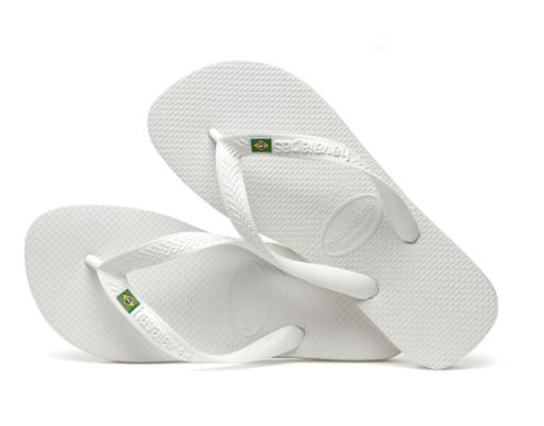 Havaianas Logo Brazil White - Hi Brazil Market
