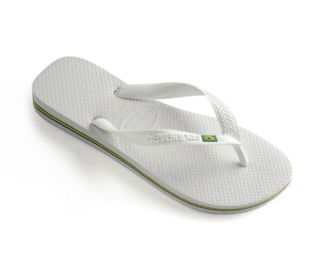 Havaianas Logo Brazil White - Hi Brazil Market