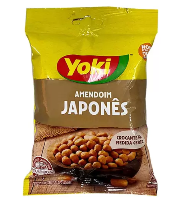 Yoki Amendoim salgado tipo Japones 500g - Salt Japanese Style Peanuts - Hi Brazil Market