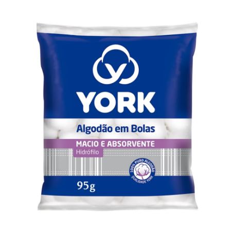 York - Cotton Balls - Algodão em Bolas 95g - Hi Brazil Market