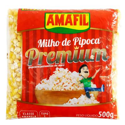 Amafil Milho para Pipoca Premium 500g - Corn for Popcorn Premium - Hi Brazil Market