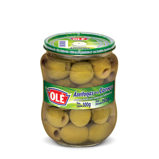 Ole Pitted Green Olives 5.2 oz- Azeitonas sem Caroco 300g - Hi Brazil Market