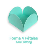 Forminha Caixinha 4 Petalas Lisa - Decorated cup candy - Hi Brazil Market