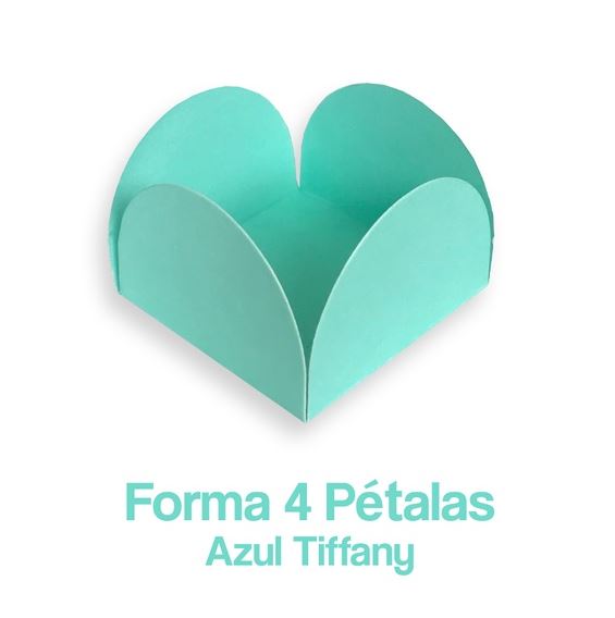 Forminha Caixinha 4 Petalas Lisa - Decorated cup candy - Hi Brazil Market