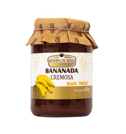 Reserva de Minas Bananada Cremosa 650g - Banana Creamy Paste - Hi Brazil Market