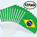 Brazil Bandeira de Mao Pequena Pacote - Brazil Small Size Hand Flag - Hi Brazil Market