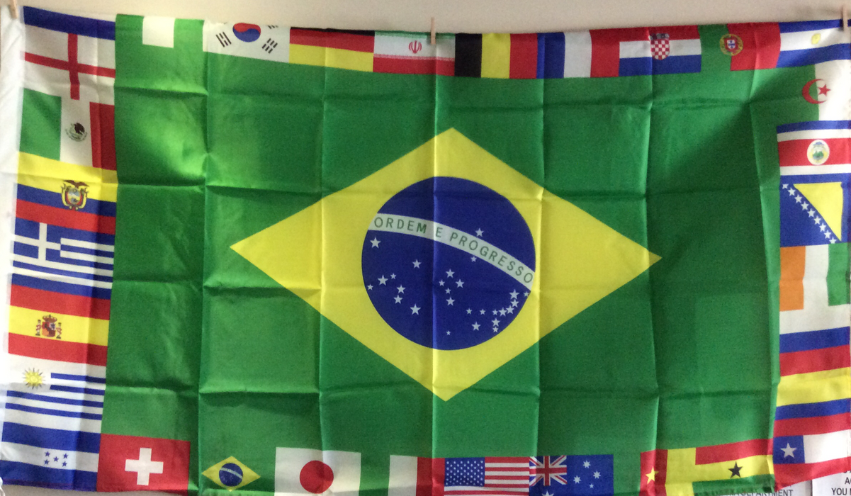 World Cup Flag 3x5 - Hi Brazil Market