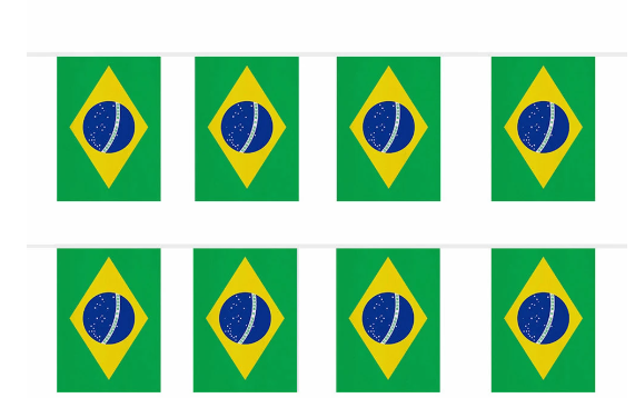 Brasil Bandeira Varal - Brazilian Flag - Hi Brazil Market