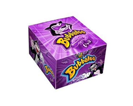 Bubbaloo Chiclete de Bola Uva - Gum filled with liquid flavor Grape - Hi Brazil Market
