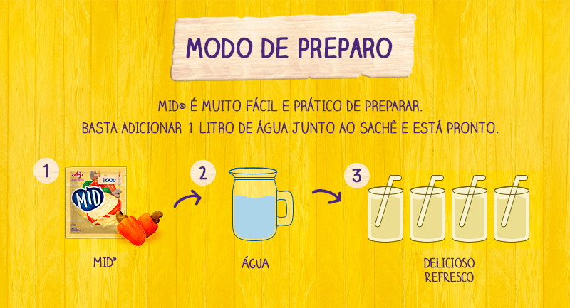 Mid Refresco Caju - Drink Mix Juice Caju - Hi Brazil Market