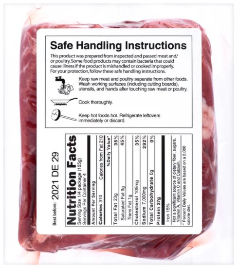 Lead Foods Carne Seca 500g - Salted Dry Beef 17.7 oz - Hi Brazil Market