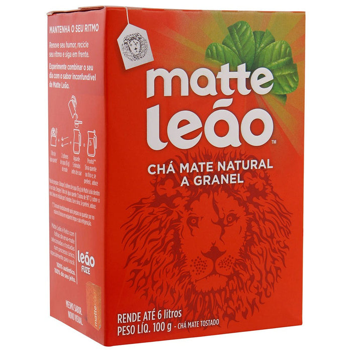 Matte Leao Cha Natural Granel 100g  - Mate Loose Tea Leaves 100g