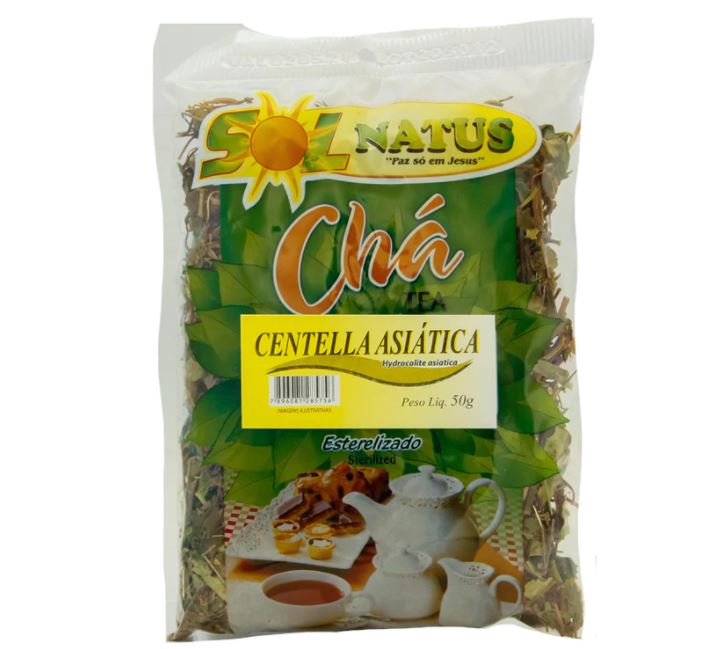 SolNatus Cha Centelha Asiatica 50g - Tea Hydrocolite asiatica 1.76oz - Hi Brazil Market