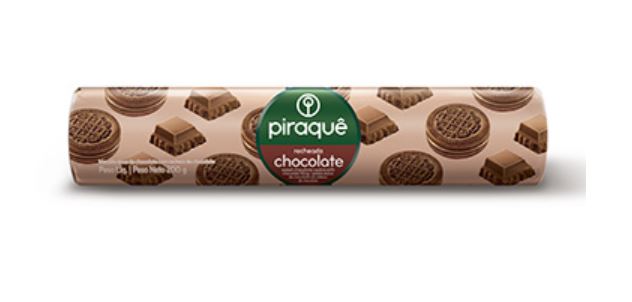 Piraque Biscoito Recheado Chocolate 160g - Chocolate Sandwich Cookies - Hi Brazil Market