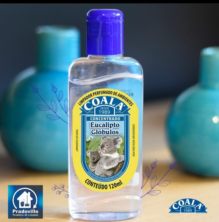 Coala Eucalipto Globulos Limpador Perfumado Concentrado 120ml - Concentrated Eucalyptus Scented Cleanser - Hi Brazil Market