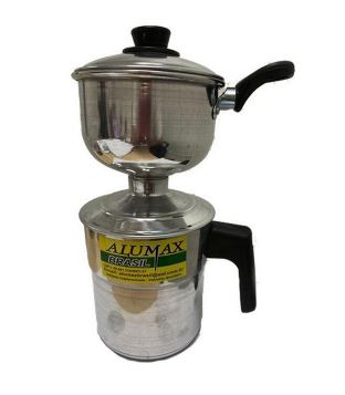 Alumax Cuscuzeiro Porcao Individual Polido - Couscous Aluminium Steamer Pan - Hi Brazil Market