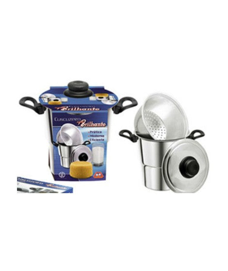 Brilhante Cuscuzeiro Nordestino - Couscous Aluminium Steamer Pan - Hi Brazil Market