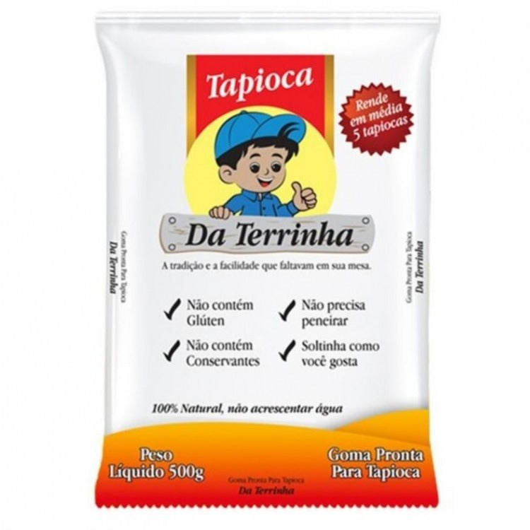 Da Terrinha Massa Hidratada para Tapioca 500g - Hydrate Tapioca Starch - Hi Brazil Market