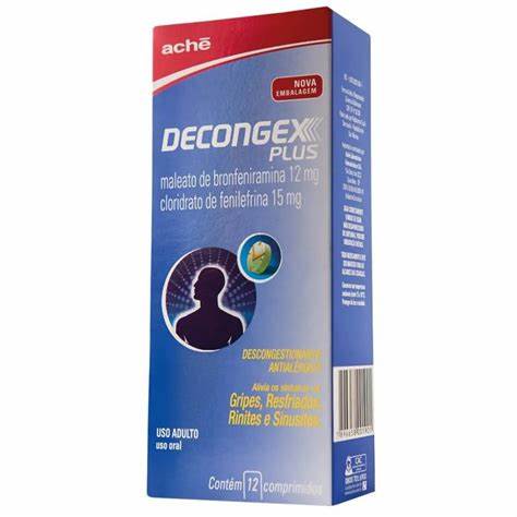 Decongex Plus 12 Comprimidos - Hi Brazil Market