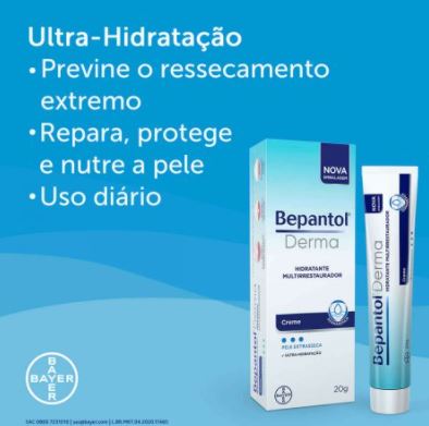 Bepantol Derma Hidratante Multirrestaurador 20g - Bepantol Cream - Hi Brazil Market