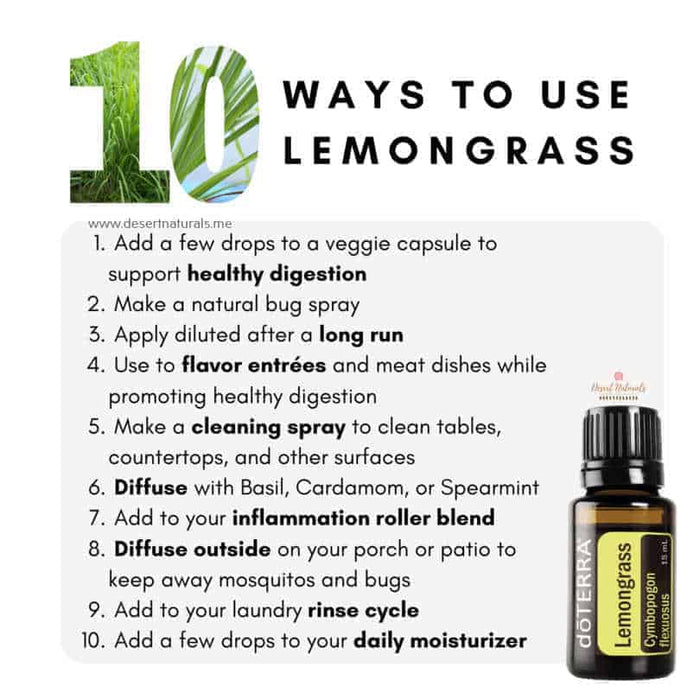 doTerra Oleo de Campim Cidreira - Lemongrass Oil 15ml - Hi Brazil Market