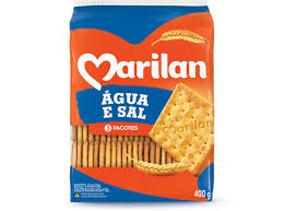 Marilan Cracker Salt Biscuit 350g - Biscoito Salgado Agua e Sal 350g - Hi Brazil Market