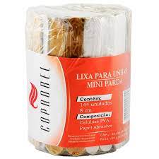 Coprobel Mini Lixa p/ Unhas pacte com 144 unidades 8cm - Hi Brazil Market