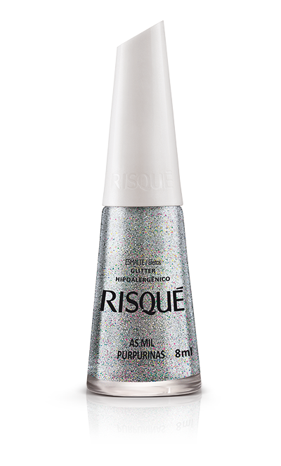 Risque As Mil Purpurinas 8ml - Nail Polish - Hi Brazil Market