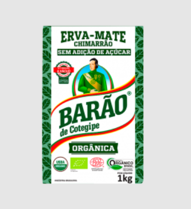 Barao Erva Mate Organica 1kg - Yerba Mate Organic 1kg - Hi Brazil Market