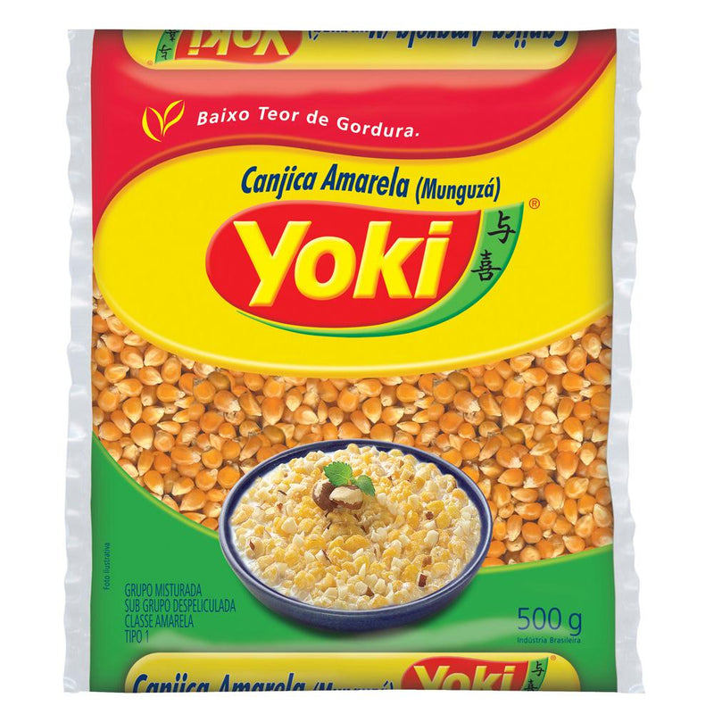 Yoki Canjica Amarela (Munguzá) 500g - Yellow Corn Grits - Hi Brazil Market