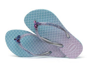Havaianas Kid's Slim Glitter Sandal Blue Mermaid - Hi Brazil Market