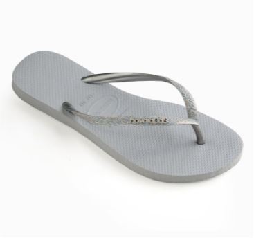 Havaianas kid's Slim Sandal Glitter Ice Grey - Hi Brazil Market