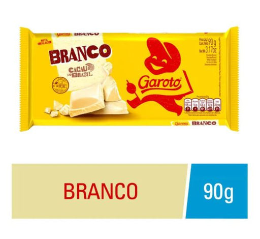 Garoto White Chocolate Bar 3.17oz - Barra de Chocolate Branco 90g - Hi Brazil Market