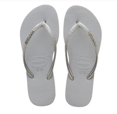 Havaianas kid's Slim Sandal Glitter Ice Grey - Hi Brazil Market