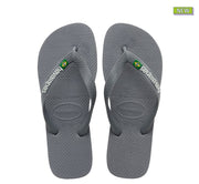 Havaianas Logo Brazil Steel Grey / Steel - Hi Brazil Market