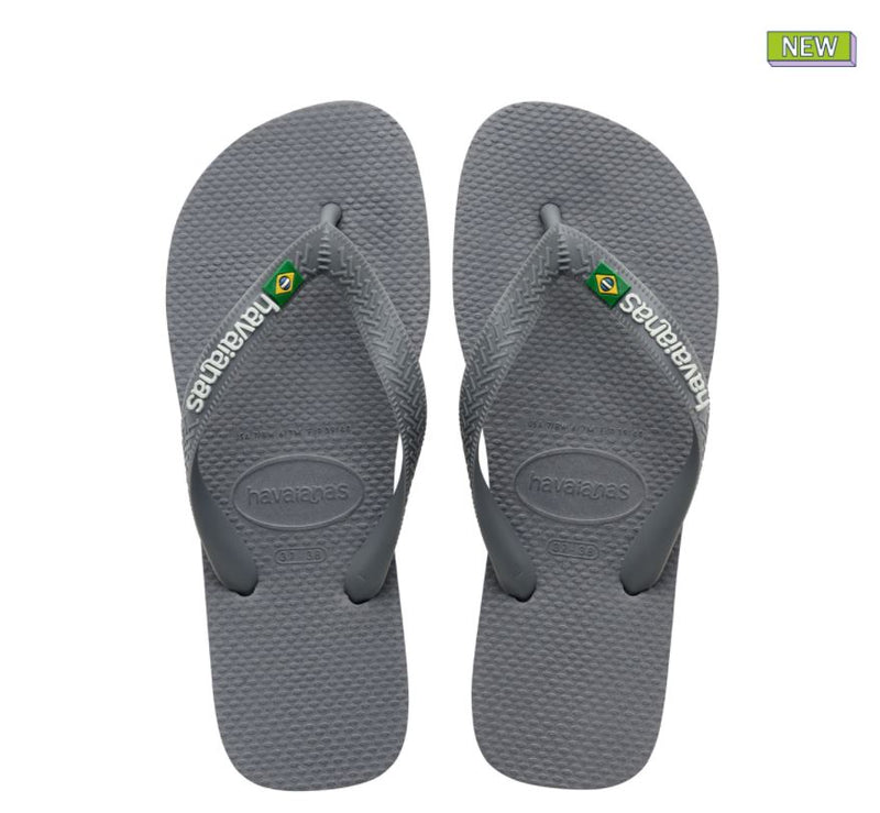 Havaianas Logo Brazil Steel Grey / Steel - Hi Brazil Market