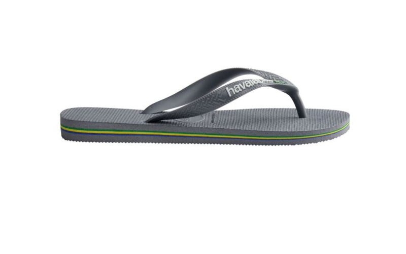 Havaianas Logo Brazil Steel Grey / Steel - Hi Brazil Market