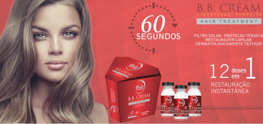 Hair Extrattus Ampolas B. B. Cream 3 unidades 13ml cada - Hi Brazil Market
