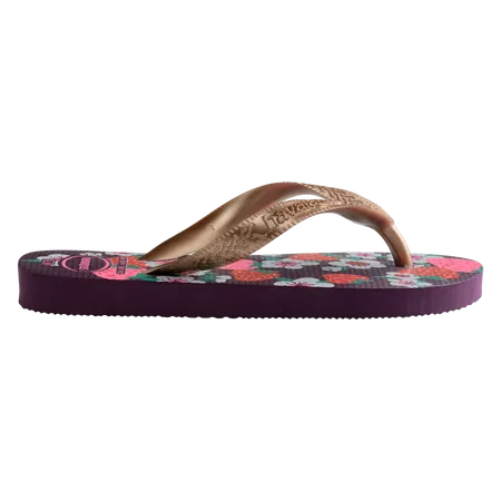 Havaianas Kid's Flip Flops Flores Rose Gold - Hi Brazil Market