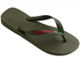 Havaianas Brazil Logo Flip Flops Moss Military Green - Hi Brazil Market