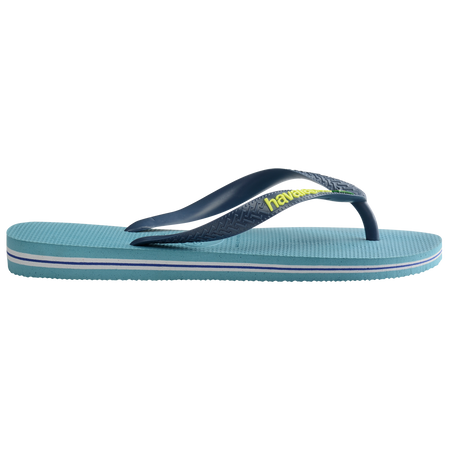 Havaianas Brazil Logo Flip Flops Nautical Blue - Hi Brazil Market