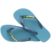 Havaianas Kids Brazil Logo Sandal Flip Flops Nautical Blue - Hi Brazil Market