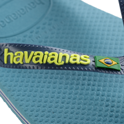 Havaianas Kids Brazil Logo Sandal Flip Flops Nautical Blue - Hi Brazil Market