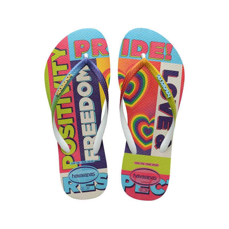 Havaianas Brazil Logo Slim Flip Flop Pride Rainbow - Hi Brazil Market