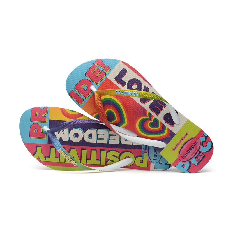 Havaianas Brazil Logo Slim Flip Flop Pride Rainbow - Hi Brazil Market