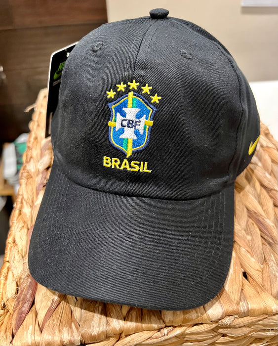 Brasil Bone CBF Preto - Brazil Cap Black - Hi Brazil Market