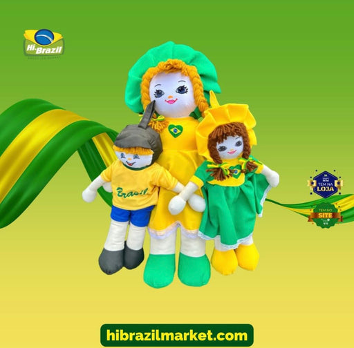 Brasil Boneca de Pano - Brazil Rag Doll - Hi Brazil Market